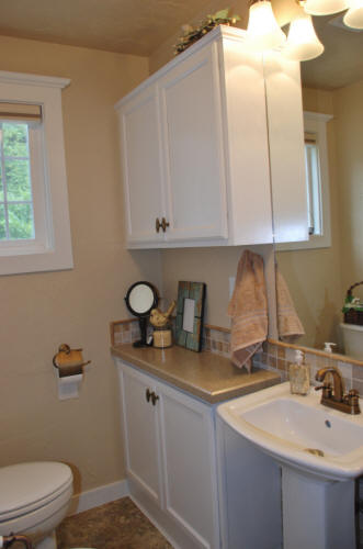 Bathroom vanity and sink