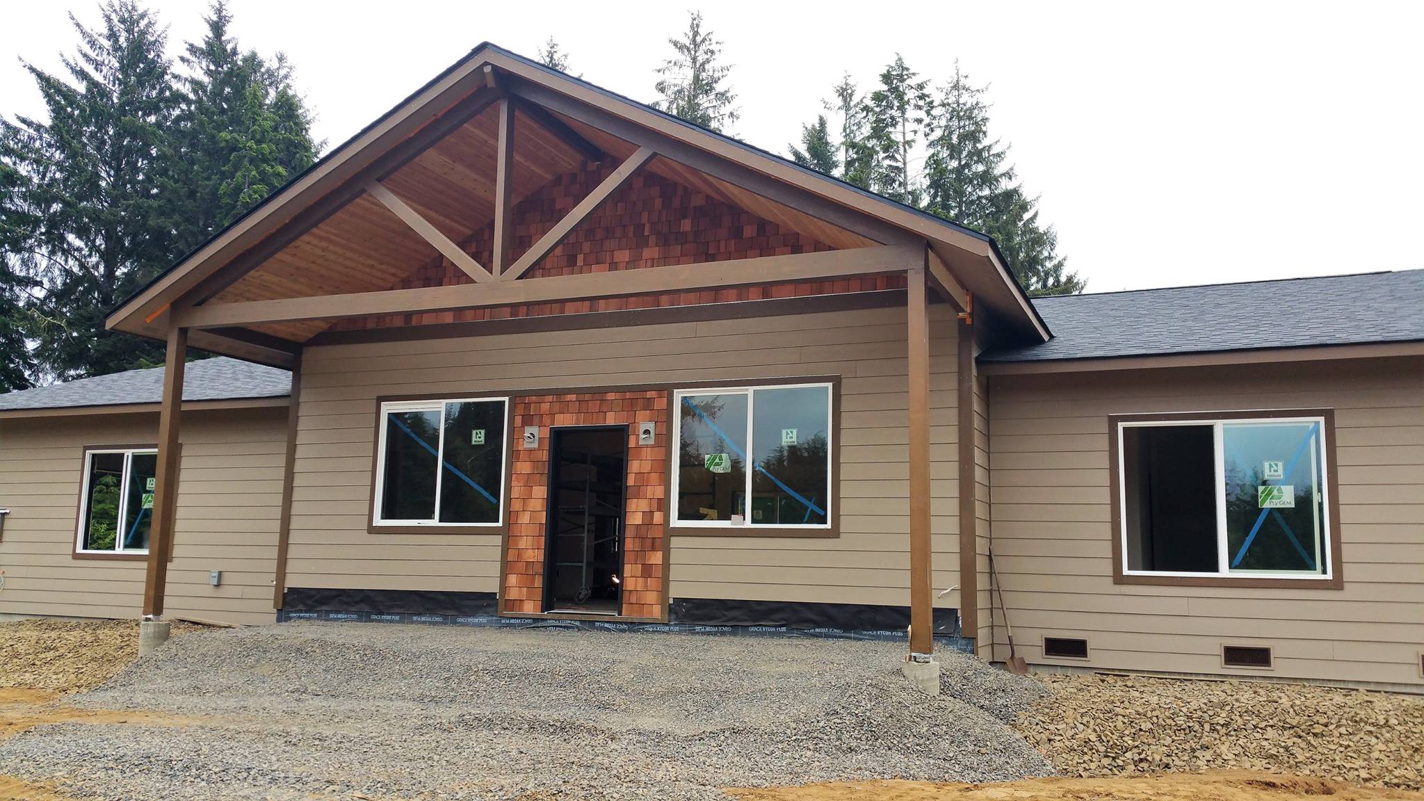 Finishing off the windows & doors, and siding